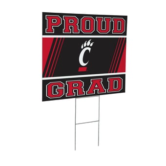 Cincinnati Bearcats 24" x 18" Graduation Outdoor Yard Sign