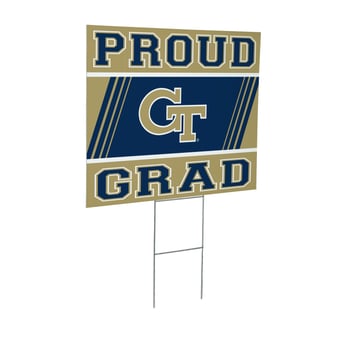 Georgia Tech Yellow Jackets 24" x 18" Graduation Outdoor Yard Sign
