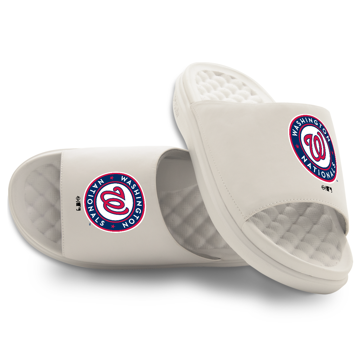 Youth ISlide Cream Washington Nationals Primary Motive Slide Sandals Youth ISlide Cream Washington Nationals Primary Motive Slide Sandals