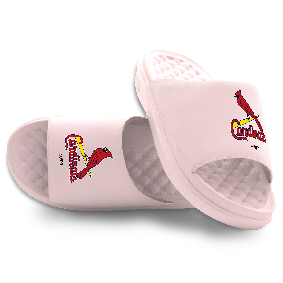 Youth ISlide Pink St. Louis Cardinals Primary Motive Slide Sandals Youth ISlide Pink St. Louis Cardinals Primary Motive Slide Sandals
