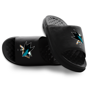 Youth ISlide Black San Jose Sharks Primary Motive Slide Sandals