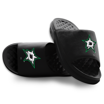 Youth ISlide Black Dallas Stars Primary Motive Slide Sandals