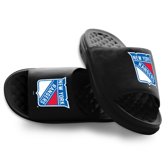 Youth ISlide Black New York Rangers Primary Motive Slide Sandals