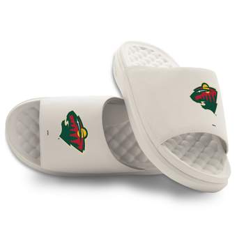 Youth ISlide Cream Minnesota Wild Primary Motive Slide Sandals