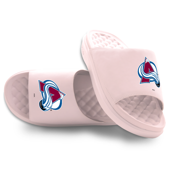 Youth ISlide Pink Colorado Avalanche Primary Motive Slide Sandals