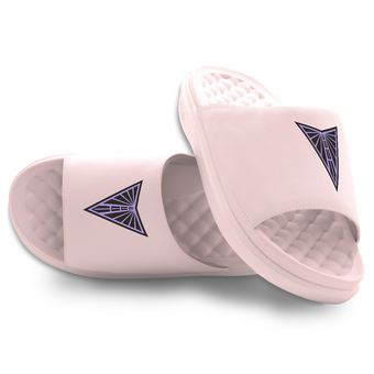 Youth ISlide Pink Golden State Valkyries Primary Motive Slide Sandals