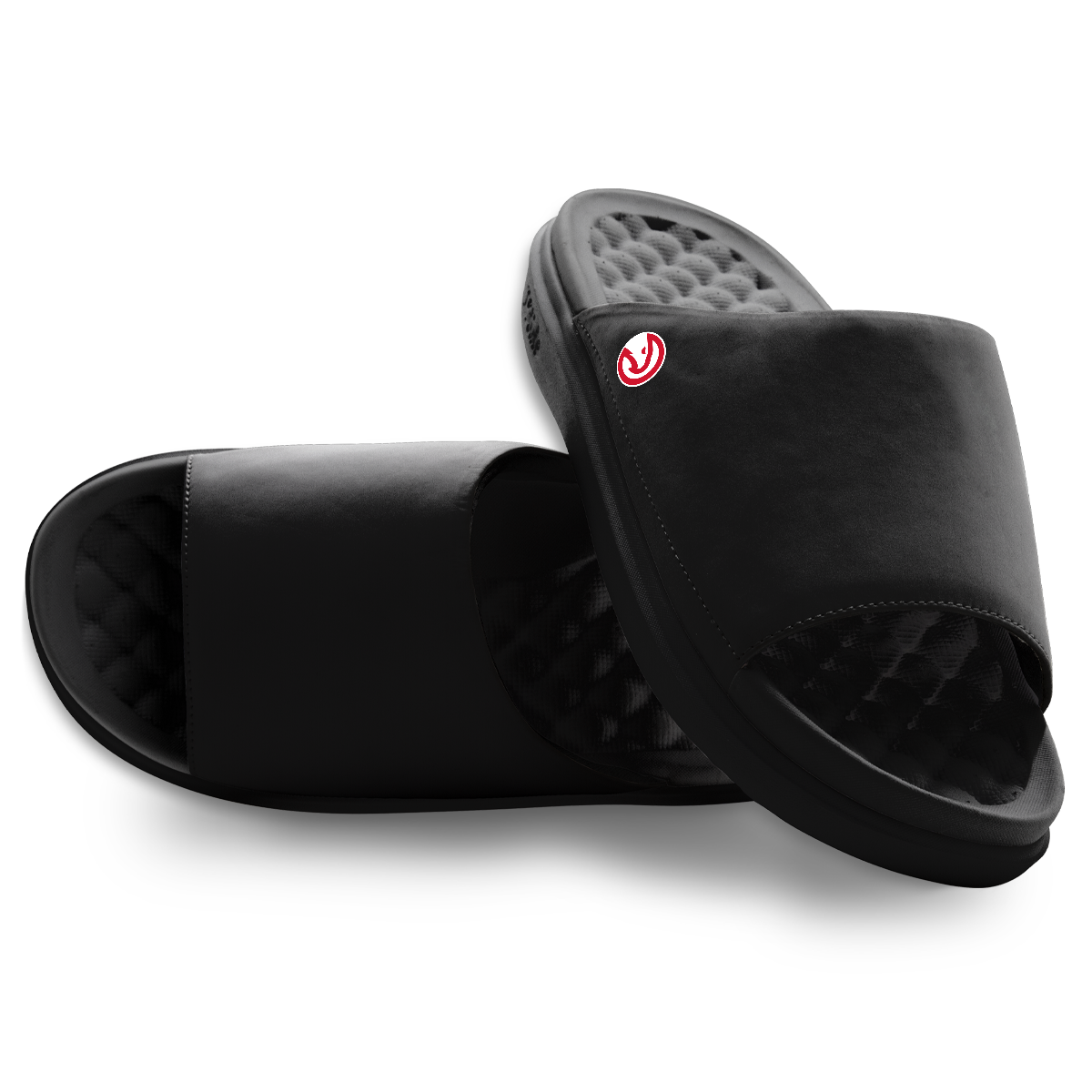 Unisex ISlide Black Atlanta Hawks Minimalistic Motive Slide Sandals