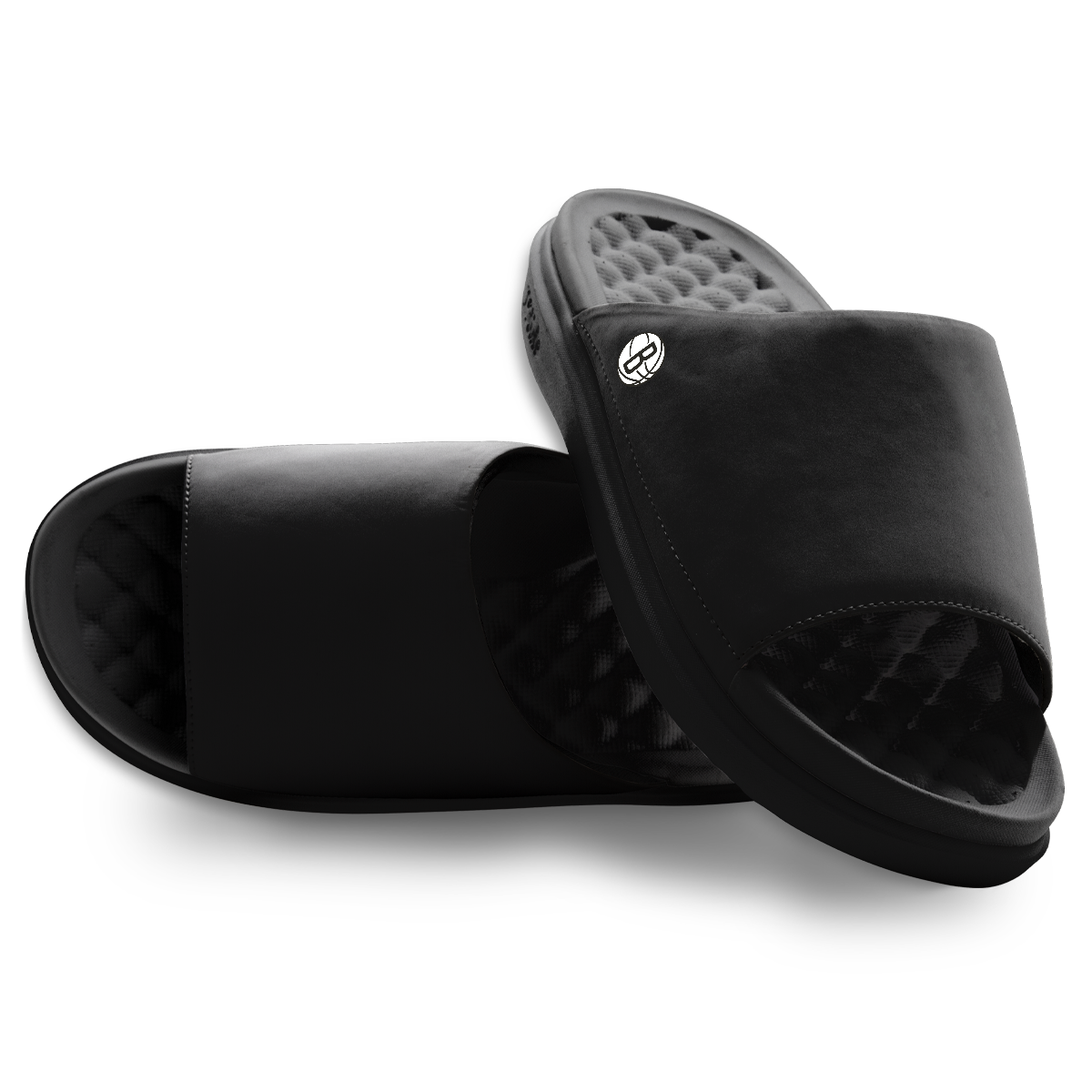 Unisex ISlide Black Brooklyn Nets Minimalistic Motive Slide Sandals