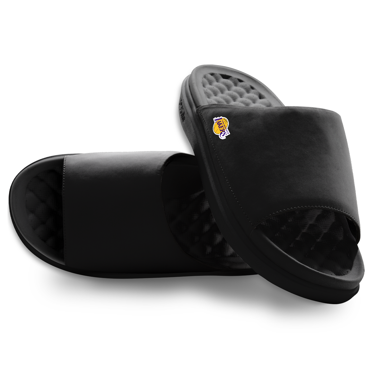 Unisex ISlide Black Los Angeles Lakers Minimalistic Motive Slide Sandals