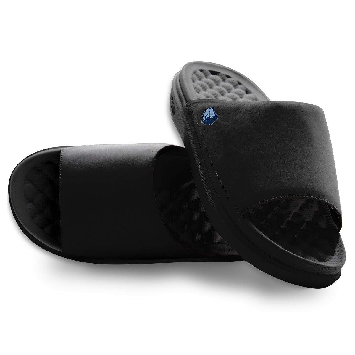 Unisex ISlide Black Memphis Grizzlies Minimalistic Motive Slide Sandals