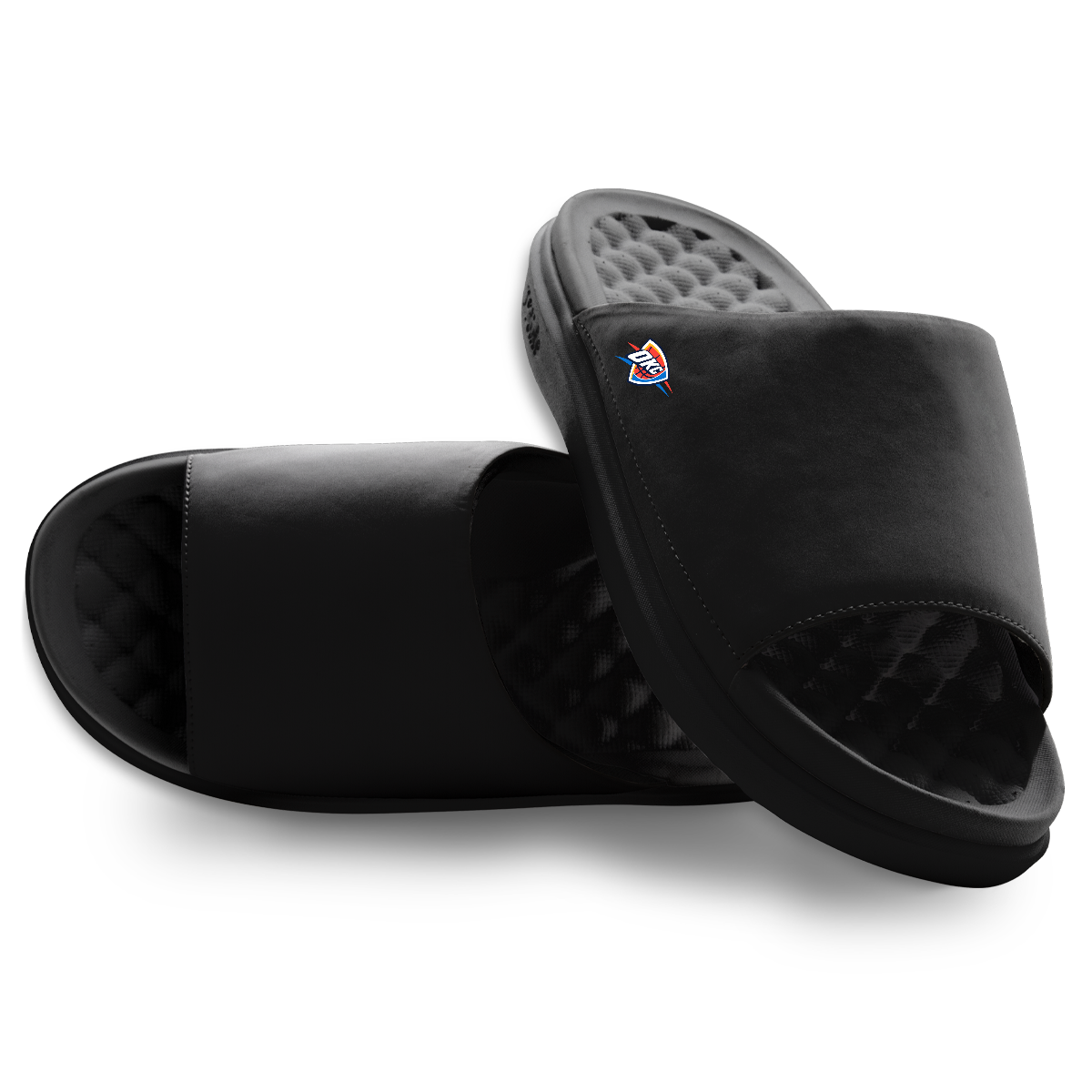 Unisex ISlide Black Oklahoma City Thunder Minimalistic Motive Slide Sandals