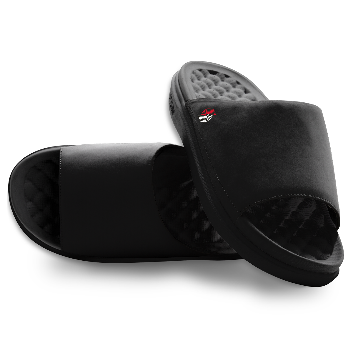 Unisex ISlide Black Portland Trail Blazers Minimalistic Motive Slide Sandals