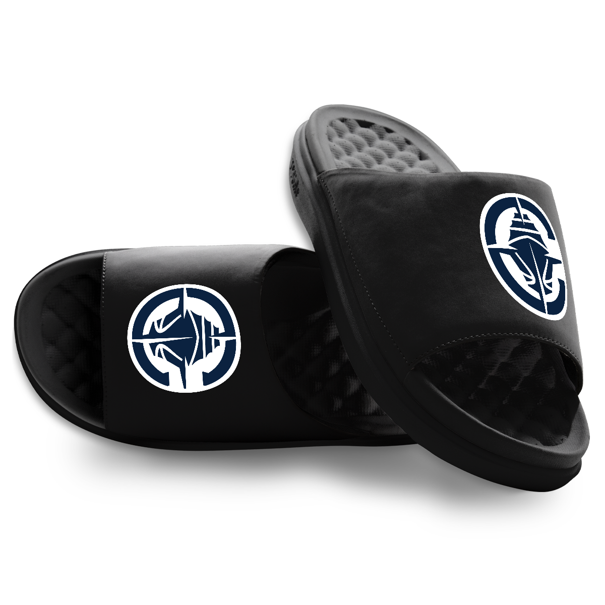 Unisex ISlide Black LA Clippers Primary Motive Slide Sandals