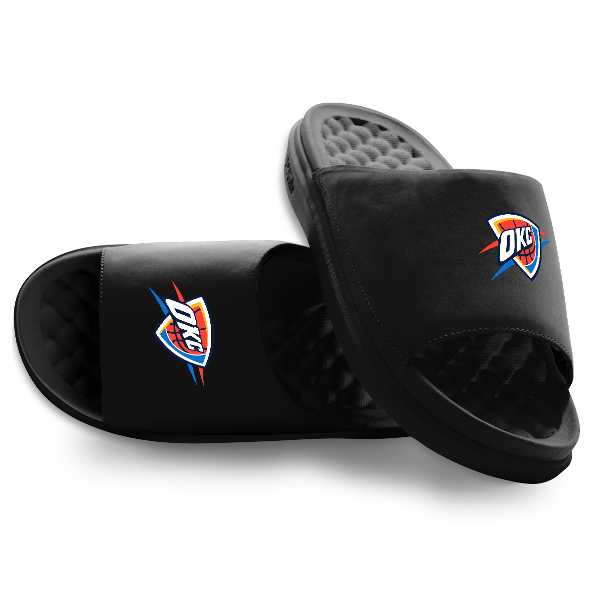 Unisex ISlide Black Oklahoma City Thunder Primary Motive Slide Sandals