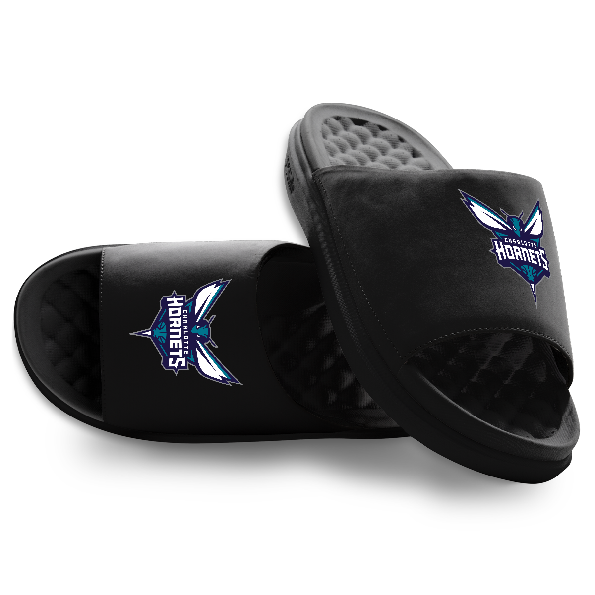 Unisex ISlide Black Charlotte Hornets Primary Motive Slide Sandals