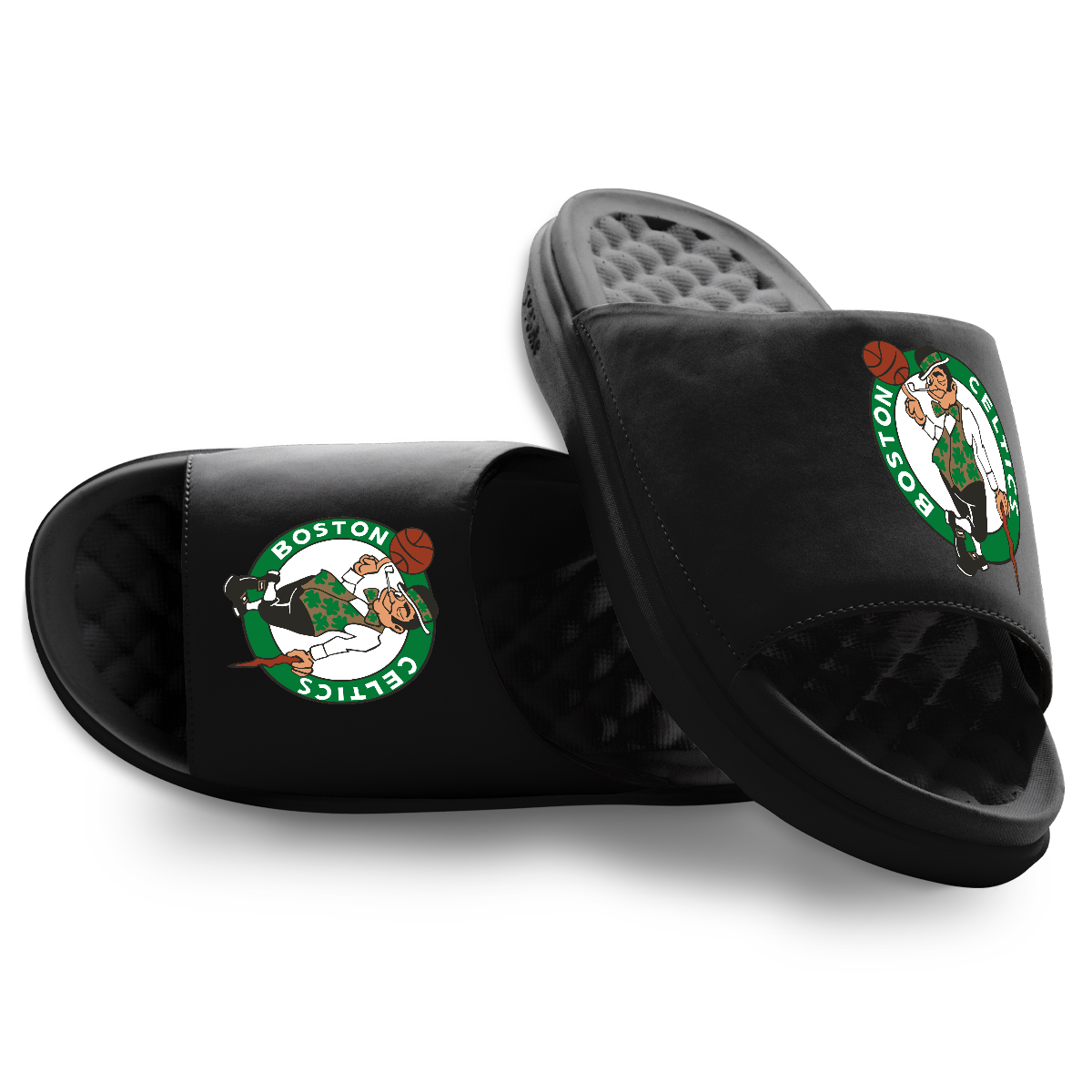 Unisex ISlide Black Boston Celtics Primary Motive Slide Sandals