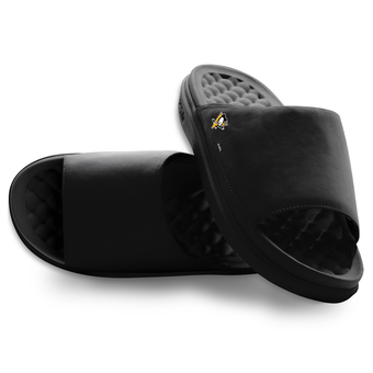 Unisex ISlide Black Pittsburgh Penguins Minimalistic Motive Slide Sandals