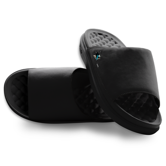 Unisex ISlide Black San Jose Sharks Minimalistic Motive Slide Sandals