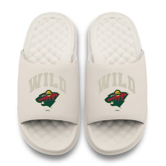 Unisex ISlide Cream Minnesota Wild Tonal Pop Motive Slide Sandals