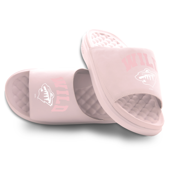 Unisex ISlide Pink Minnesota Wild Tonal Pop Motive Slide Sandals