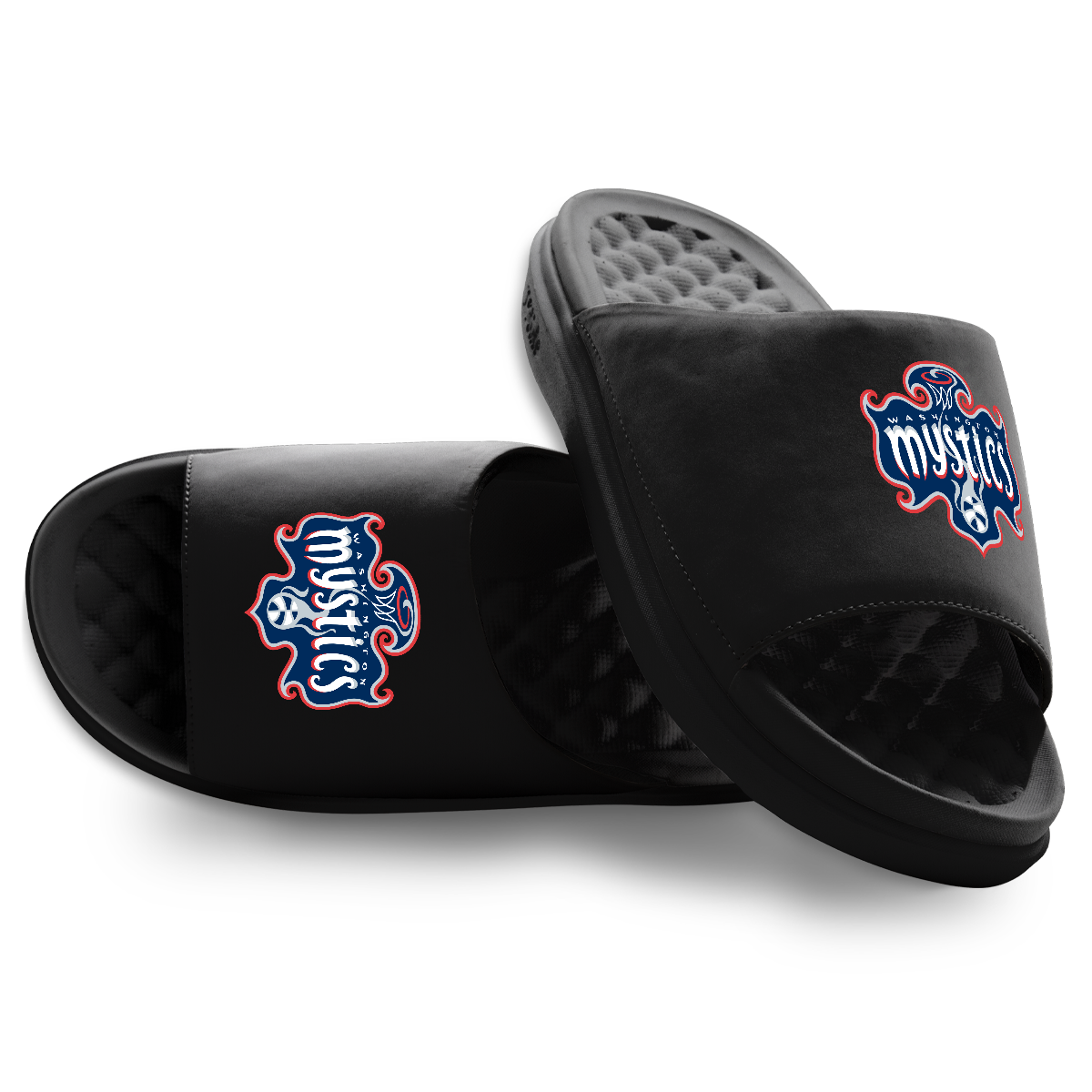 Unisex ISlide Black Washington Mystics Primary Motive Slide Sandals Unisex ISlide Black Washington Mystics Primary Motive Slide Sandals