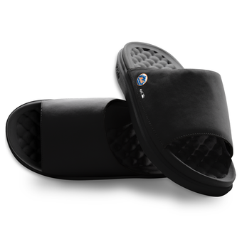 Unisex ISlide Black New York Mets Minimalistic Motive Slide Sandals