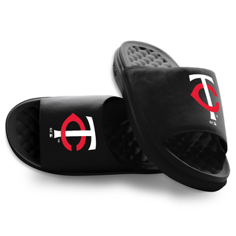 Unisex ISlide Black Minnesota Twins Primary Motive Slide Sandals