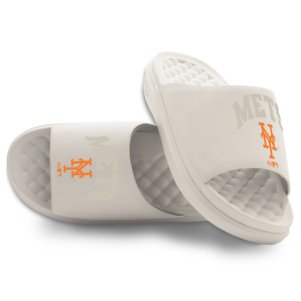 Unisex ISlide Cream New York Mets Tonal Pop Motive Slide Sandals