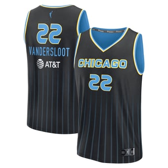 Unisex Fanatics Courtney Vandersloot Black Chicago Sky Explorer Edition Fast Break Replica Jersey