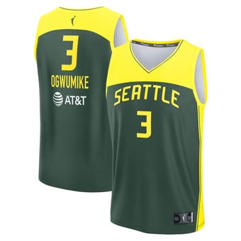 Unisex Fanatics Nneka Ogwumike Green Seattle Storm Explorer Edition Fast Break Replica Jersey