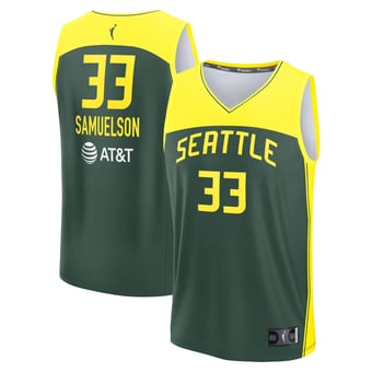 Unisex Fanatics Katie Lou Samuelson Green Seattle Storm Explorer Edition Fast Break Replica Jersey