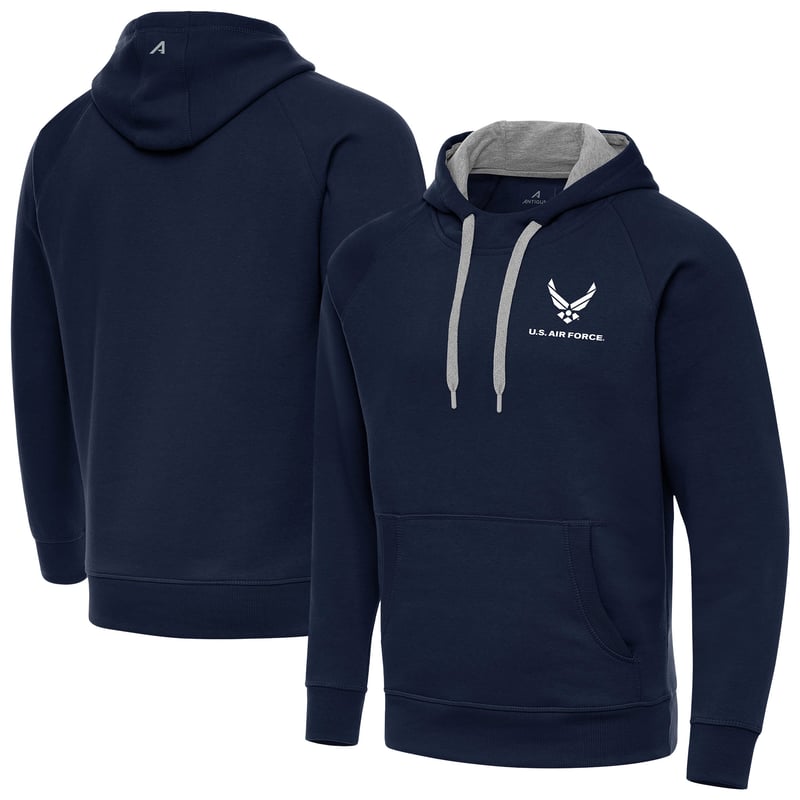 Men's Antigua Navy Air Force Victory Pullover Hoodie