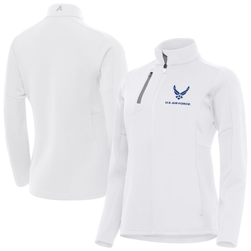 Women's Antigua White Air Force Generation Full-Zip Jacket
