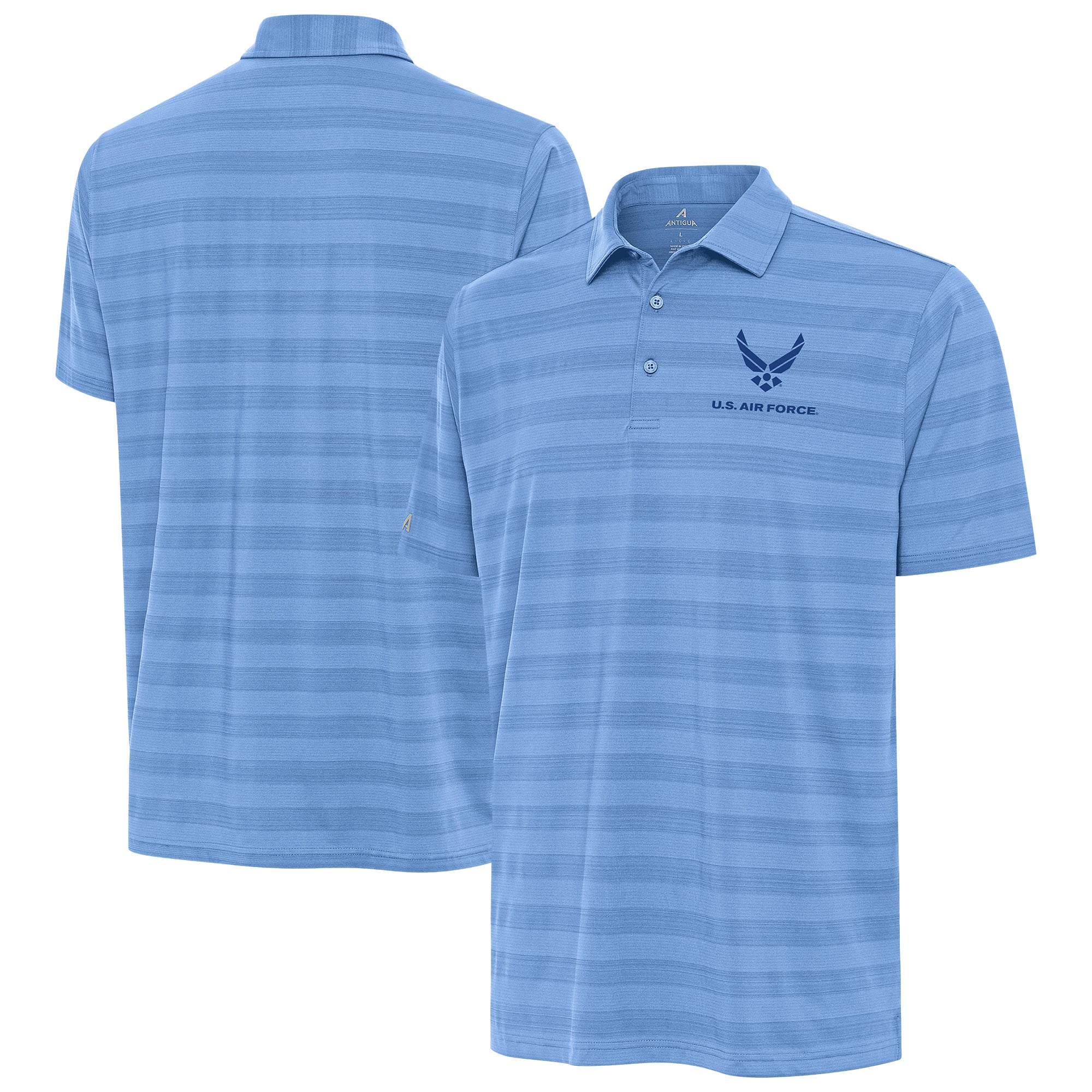 Men's Antigua Powder Blue Air Force Tunnel Polo