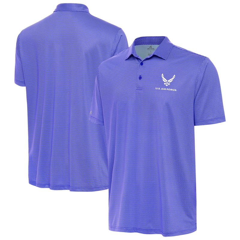 Men's Antigua Royal/White Air Force Rings Polo
