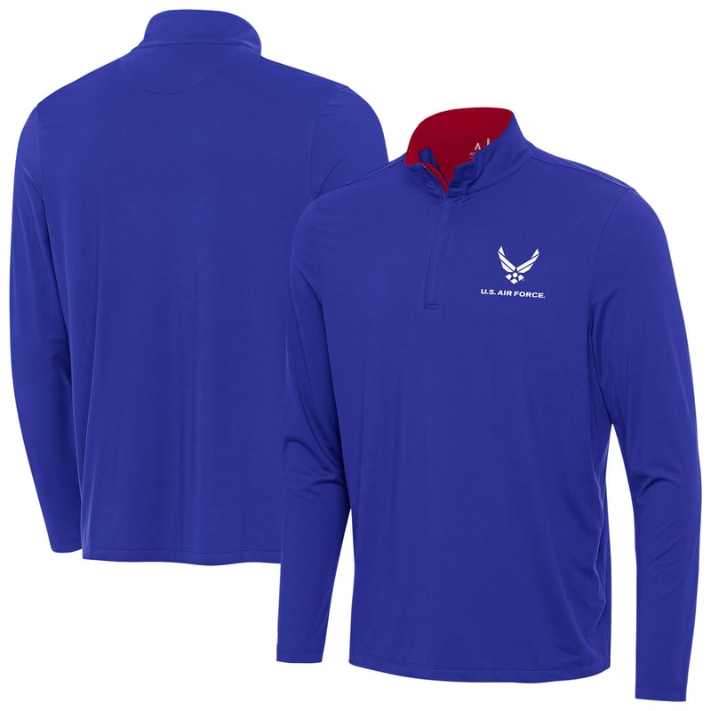 Men's Antigua Royal Air Force Content Quarter-Zip Pullover