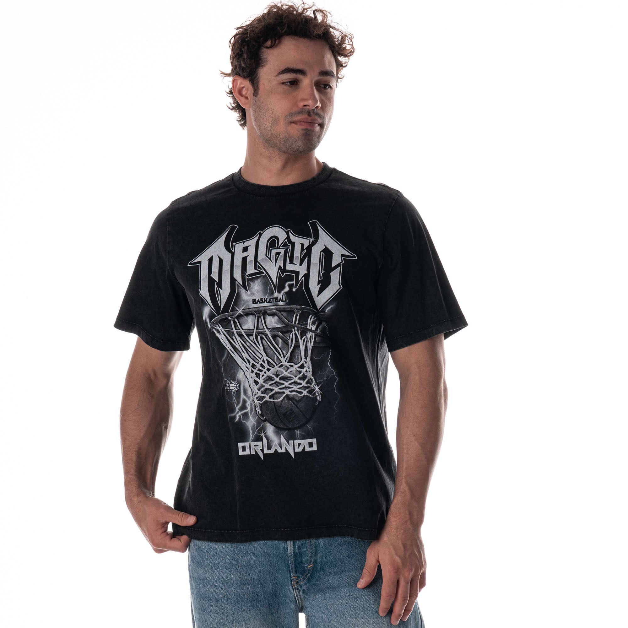 Unisex The Wild Collective Black Orlando Magic Band T-Shirt
