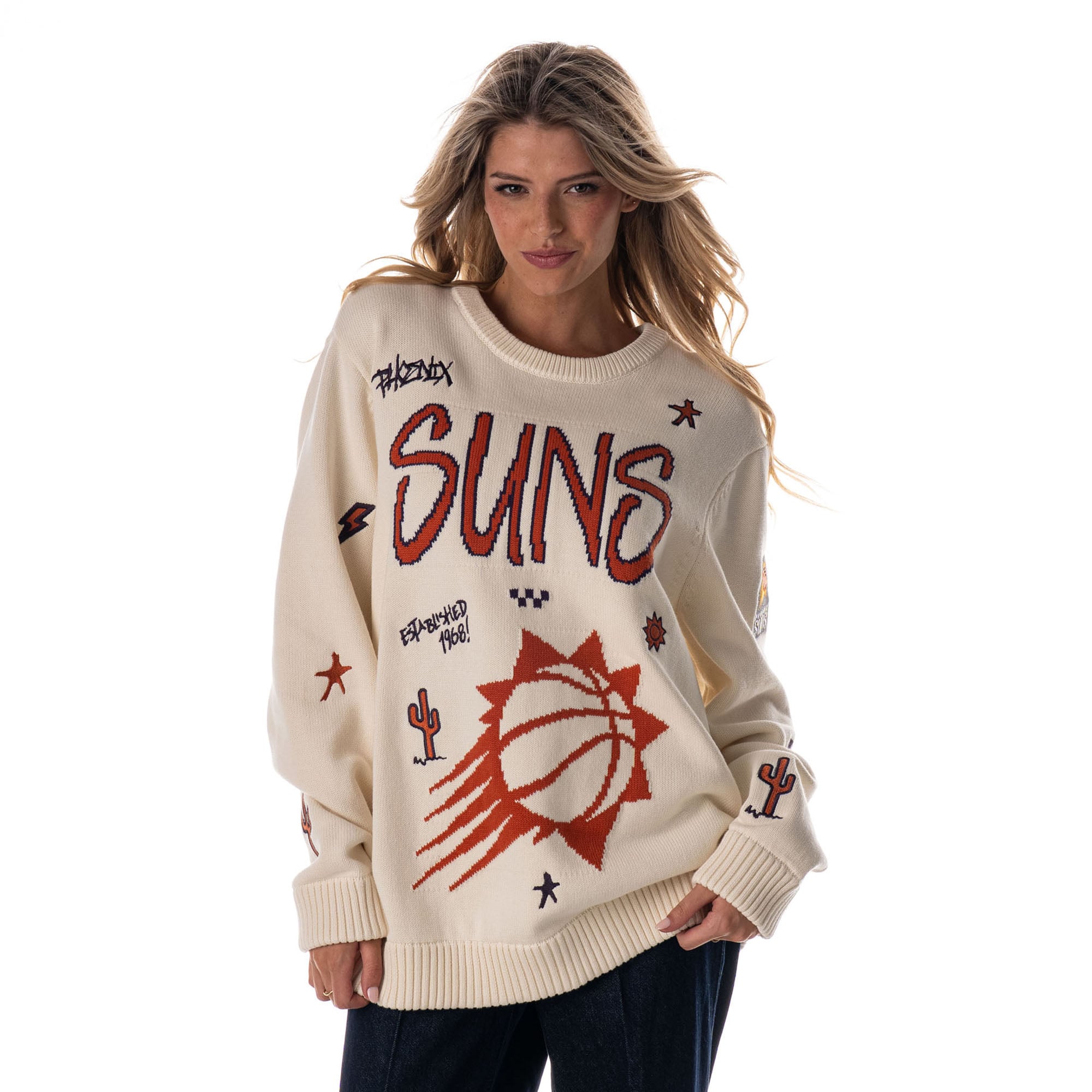 Unisex The Wild Collective Cream Phoenix Suns 2025/26 City Edition Jacquard Sweater