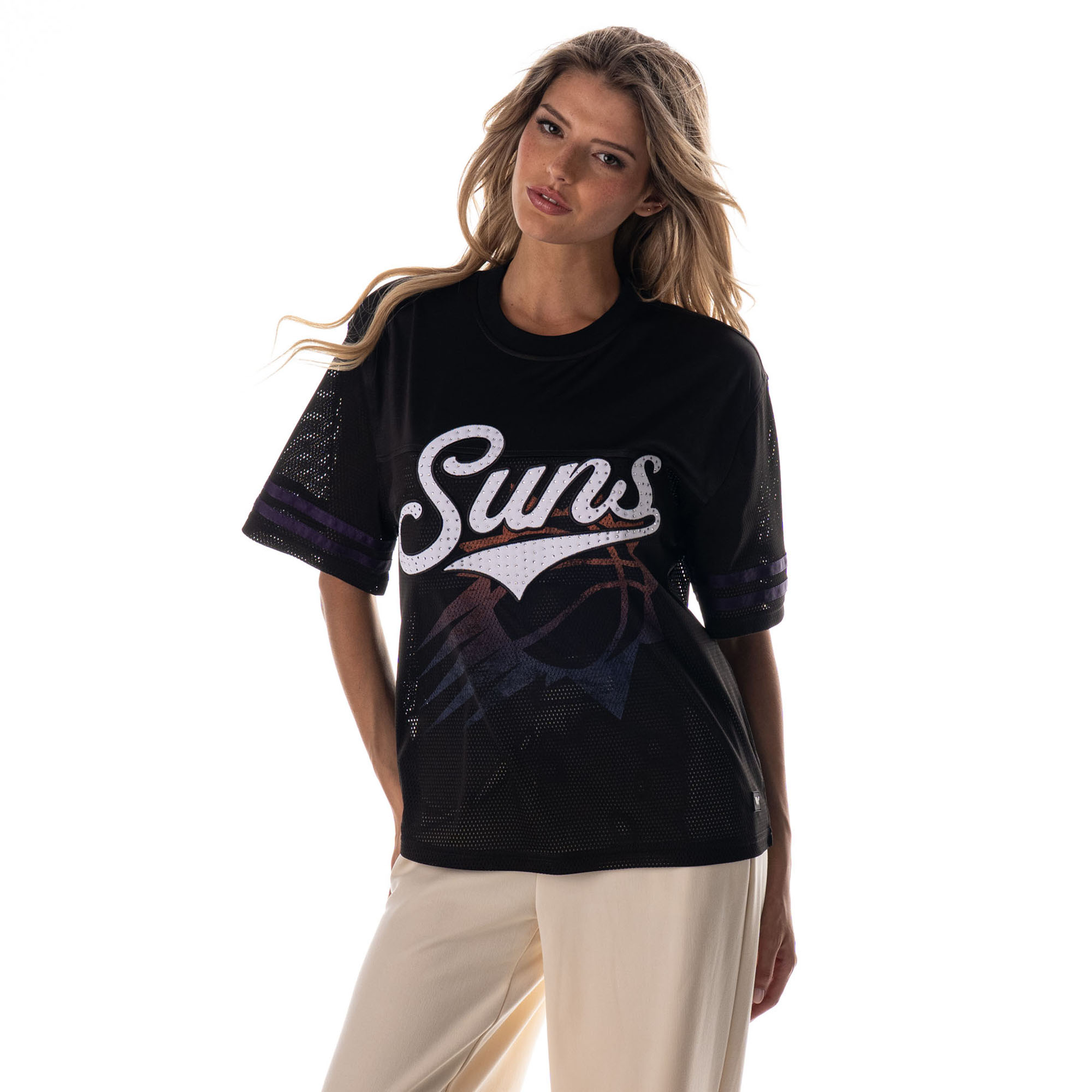 Unisex The Wild Collective Black Phoenix Suns 2025/26 City Edition Boxy Mesh Jersey T-Shirt
