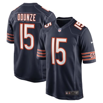 Chicago Bears Nike Home Game Jersey - Navy - Rome Odunze - Mens