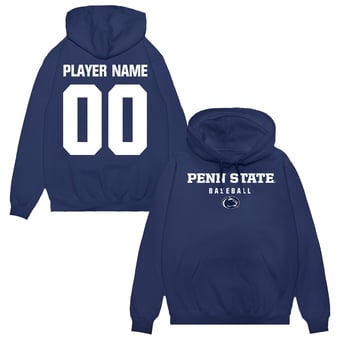 Unisex Navy Penn State Nittany Lions NIL Pick-A-Player Baseball Pullover Hoodie