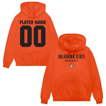 Unisex Orange Oklahoma State Cowboys NIL Pick-A-Player Baseball Pullover Hoodie