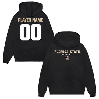 Unisex Black Florida State Seminoles NIL Pick-A-Player Softball Pullover Hoodie