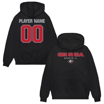 Unisex Black Georgia Bulldogs NIL Pick-A-Player Men's Basketball Pullover Hoodie