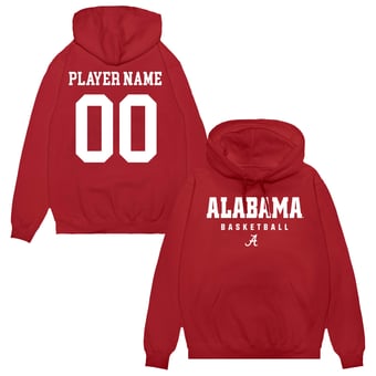 Unisex Crimson Alabama Crimson Tide NIL Pick-A-Player Women's Basketball Pullover Hoodie