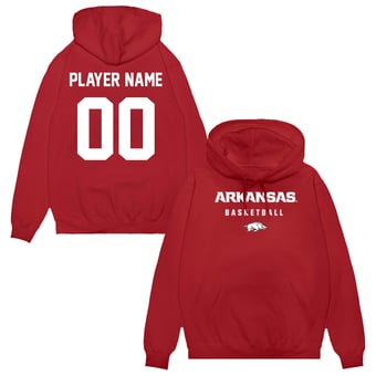 Unisex Cardinal Arkansas Razorbacks NIL Pick-A-Player Women's Basketball Pullover Hoodie