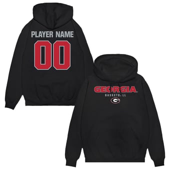 Unisex Black Georgia Bulldogs NIL Pick-A-Player Women's Basketball Pullover Hoodie