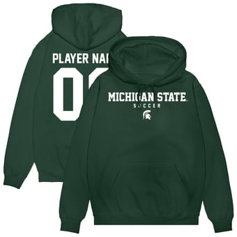 Unisex Green Michigan State Spartans NIL Pick-A-Player Men's Soccer Pullover Hoodie
