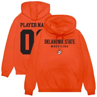 Unisex Orange Oklahoma State Cowboys NIL Pick-A-Player Wrestling Pullover Hoodie