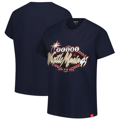 Women's  Sportiqe Black WrestleMania 41 T-Shirt